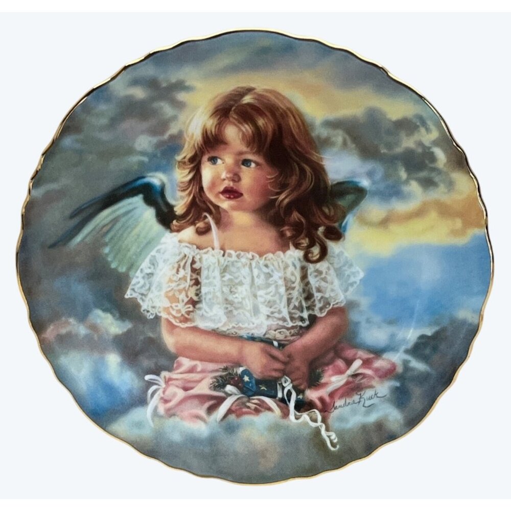 1994 Bradford Exchange Reco Sandra Kuck Precious Angels Angel of Sharing Plate